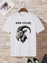 Bob Vylan Goat Tshirt, Music Lovers Goat Faced Shirt, Pop Music Fan Gift Tee Top S įvairiaspalvis