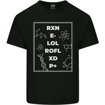 Funny Science RXN E- LOL ROFL XD P+ Geek Mens Light Cotton T-Shirt Unisex T-Shirt S įvairiaspalvis