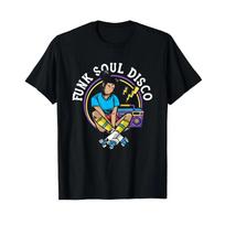 Funk Soul Disco Rollerblades Dance Music T Shirt black s vintage Washed Unisex Slightly designer clothes Breathable S įvairiaspalvis