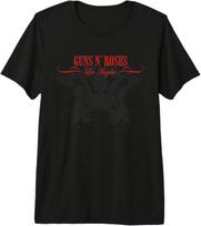Guns N' Roses Official Los Angeles Skeleton Faded Premium Tri-Blend T-Shirt S įvairiaspalvis