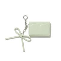 Unisex Clover Heart Keyring Card Wallet B1 CO2506TC71 MI BT BK PI Model Name: 1.CO2506TC71 MI / Size: F