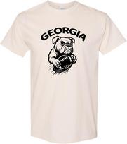 Georgia Sports Fan Shirt Gritty Dog Football Graphic Tee Vintage Southern Game Day T-Shirt for College Fans S įvairiaspalvis