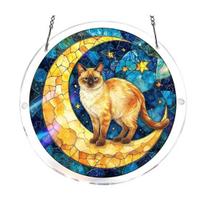 Acrylic Puzzle Suncatcher Window Hanging Ornament 83 Pcs Puzzles Sun Catcher Garden Decoration Gifts for Women Men Mom 19cm D