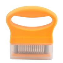 Stainless Steel Blades Meat Tenderizer with Cover Ultra Sharp Needle Tenderizing Beef Mallet Ergonomic Handle Convenient geltona