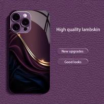 in vogue new Hot-selling protective case Phone Case Metallic paint Glass PhoneCase for iPhone 17 16 15 14 13 12 11pm Pro Plus iPhone 17