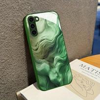 Green Design Hot-selling Exquisite Beautiful  PhoneCase Glass PhoneCase for Samsung Galaxy S26 S25 S24 S23 S22 S21 FE Ultra Plus For Galaxy S26