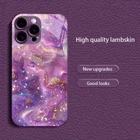 violet gold Hot-selling new Exquisite protective case Phone Case Metallic paint PhoneCase for iPhone 17 16 15 14 13pm Pro Plus iPhone 17