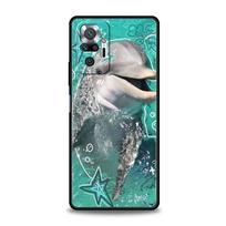 Phone Case For Xiaomi Redmi Note 14 13 12 Pro Plus 5G 9S 9 10 11 4G 14C 13C 12C 10C 9C 9A Soft Cover Ocean Dolphin Redmi Note 13 Pro 5G