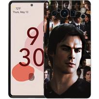 Phone Case For Google Pixel 9 8 8A 7 7A 6 Pro XL 6A 5G Black Soft Shockproof Back Cover TPU Shell The Vampire Diaries Damon For Pixel 6