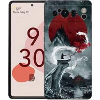 Japan Redsun Samurai bushido For Google Pixel 8 7 6 Pro 6A 5G Black Phone Case Soft Shockproof Back Cover Silicone Shell Coque For Pixel 6