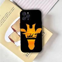 Giraffe Phone Case Phone Case For iPhone 16,15,14,13,12,11,Pro,X,XS,Max,XR,Plus,Mini Soft Black Cover iPhoneXR