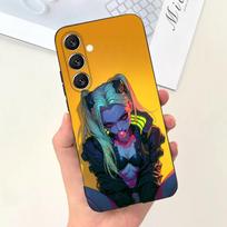 R-Rebecca C-Cyberpunk Game Phone Case For Samsung S25,S24,S21,S22,S23,S30,Ultra,S20,Plus,Fe,Lite,Note,10,9,5G Black Cover Samsung S105G