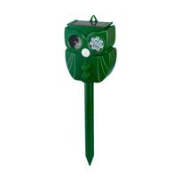 Solar Powered Ultrasonic Animal Repeller with Infrared Motion Sensor and High Power Alarm for Outdoor Pest Control Yard Garden One Size