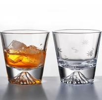 Batone Fuji Glass Cups 270ml Cherry Blossom Cut Glass Rock Glasses Pair Set Handcrafted by Artisans in a Paulownia Wood Box Suitable for Whiskey balta
