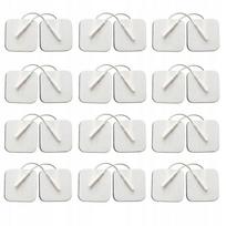 24X Żelowe Elektrody 5X5Cm Pin 2 Mm Tens Ems Sanit