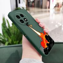 Launch Dragon Phone Case For Oneplus 13 13R 12 12R 11 11R 10 10R 10T 9R 9RT 9 8T 8 7 7T Pro Liquid Silicone Cover OnePlus 13 5G tamsiai žalia spalva