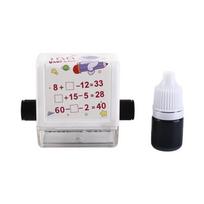 Scroll Questioner Arithmetic Filling Questioner Math Calculating Tool Arithmetic Rolling Stamp B(Random)