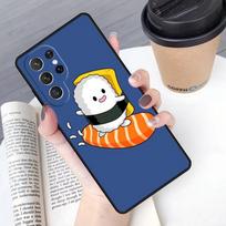 Kawaii Sushi Crowd phone case Cover For Samsung Galaxy S24 S25 Ultra S21 S22 Ultra S10E Note 10 Plus Note 20 FE S23 For Note10 Pro(Plus)