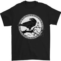 26 Viking Crow Celtic Norse Valhalla Odin Thor Mens T-Shirt 100% Cotton Unisex T-Shirt S įvairiaspalvis
