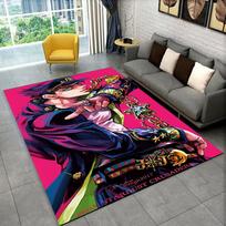 3D Jojo's Bizarre Adventure Cartoon Anime Carpet Rug for Living Room Bedroom Home Sofa Decoration,kids Play Non-slip Floor Mat 40x60cm( 15x23in )