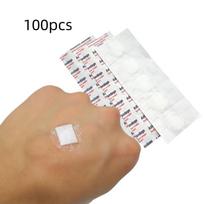 100pcs/set Round Band Aid Wound Plasters Skin Patch Transparent Adhesive Bandages Patch Skin Dressing Woundplast 100pcs skaidri