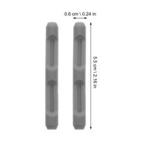10Pairs Glasses Ear Cushions Silicone Eyeglass Temple Tips Anti Slip Eyewear Holders Daily Outdoor Activities Running Climbing pilka
