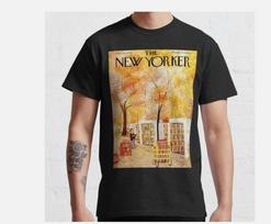 Pardavėjas The New Yorker Klasikiniai Retro Vintage Marškinėliai, S-5XL Unisex Marškinėliai L