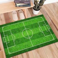 Neslystantis grindų kilimėlis, futbolo aikštės rašto kilimas, tinkamas miegamajam, svetainei, vonios kambariui, biurui, namų dekoravimui 40x60cm