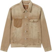 Levis Denim Wanderer Series Fw24 Loose Straight Collar Long Sleeve Denim Jacket Men Jackets Khaki 0015E-0007 S