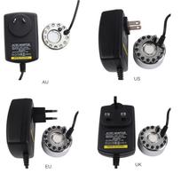 24V Ultrasonic Mist Maker with LED Light Mini Fogger Water Fountain Fog Machine Atomizer for Humidifying & Removing Odor