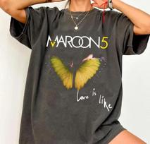 Maroon 5 Meilė yra kaip 2025 m. turas marškinėliai, Vintažiniai koncertiniai marškinėliai, Maroon Five 3XL