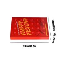 2026 Advent Fishing Calendar 24 Pieces Fish Tackle Fishing Gear Christmas Calendars For Thanksgiving Birthday Party Couples (as the picture,26x18x3cm)