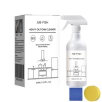 60ml Heavy Oil Foam Cleaner Multipurpose Splash Spray Cleaner with Sponge & Cloth Grease Cleaner Kitchen Oven Grills Cleaner as show