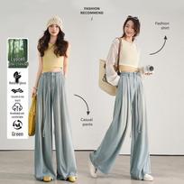 Bailuyu High-Waist Straight Leg Loose Jeans L mėlyna