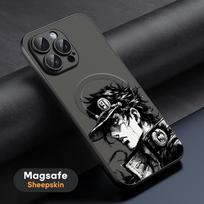Comics JoJo Bizarre Adventure Phone Case For iPhone 17 16 15 14 13 12 11 Plus Pro Max  High-end Luxury Magsafe Sheepskin iPhone 14