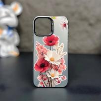 Flowers Lily Hibiscue Phone Case For iPhone 16,15,14,13,12,11,Mini,Pro,MAX Black Matte Shockproof Cover iPhone16promax