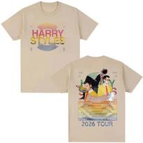 Harry Styles 2026 Tour Concert Fan Gift TShirt Unisexs Vintage HighQuality Cotton TShirt Summer Street Style TShirt S