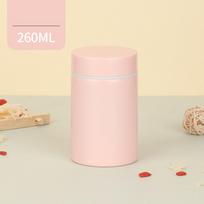 Portable Insulation Cup White Fungus Stainless Steel Thermal Water Bottle Mini Pocket 260ML Insulated Lunch Box Gift rožinė