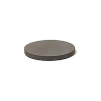 Soil Diatomaceous Earth Coaster Large Circle Same Color 2-Piece Set Black D343 BK