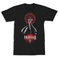 Summer Hot Selling Trend Hellsing Anime T-shirt Men's Short Sleeved Shirt S įvairiaspalvis