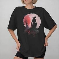 Bloodbornes Hunter game Graphic Printed T Shirts Unisex Women  Pure Cotton  Tee Shirt Clothing S