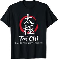 Tai Chi - Body Mind Wellness Spiritual Yin Yang Martial Arts Gift Unisex T-Shirt S įvairiaspalvis