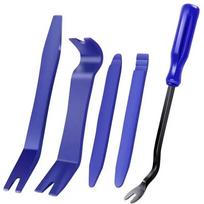 Auto Door Panel Trim Removal Tool Kit - Car Audio & Navigation Disassembly Prying Tool with Nail Puller for Auto Repair mėlyna