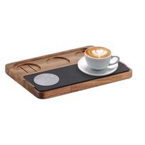 51-58 Mm Coffee Pressing Tamper Pad Wooden Storage Board Bar Mat Baristas Pressing Powder Hammer Powder Distributor CN