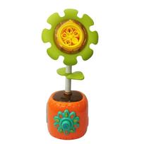 Rotating Sunflower Bubble Maker Toy Music Bubble Machine Toy Summer Outdoor Backyard Play Bubble Blower Family Activity