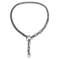 Stainless Steel Hip Hop Cuban Link Chain for Women Men T bar Toggle Clasp Long Chain Pendant Charm Choker Necklace Party Jewelry