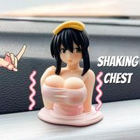 Mielos Kanako krūtinės drebančios mergaičių automobilio papuošalai Animacinių filmų Kawaii Anime Statulėlės automobilio prietaisų skydelis Seksualios lėlės figūrėlės automobilio papuošimai