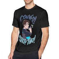 Detroit Become Human T Shirt Conner Stop That T-Shirt Fashion 100% Cotton Tee Shirt Awesome Men Graphic Short-Sleeve Tshirt S įvairiaspalvis