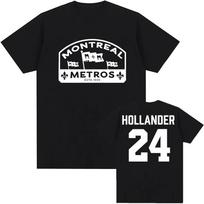 Shane Hollander 24 Montreal Metros Tee Hot TV Heated Rivalry Graphic Print T-shirt Cotton Loose Women/Men Tshirts Print Clothing S įvairiaspalvis