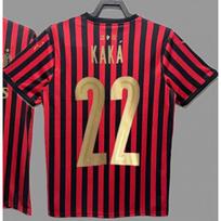 Vintage jerseys, football uniforms, classic nostalgic replica Thai jerseys, Kaka game training clothes, short sleeve sportswear S